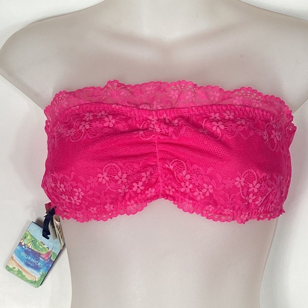 Filly Hicks Sydney Abercrombie & Fitch New Your Bandeaus Pink Lace Size L